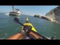 Luca in kayak e il rispetto degli spazi in mare - 9.8.2014