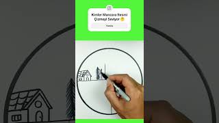 Kolay Manzara Resmi Çizimi, Manzara Resmi Nasıl Çizilir