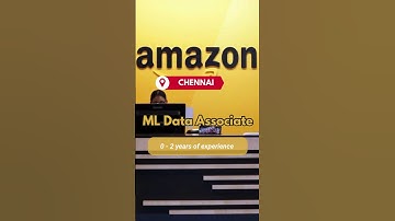 🚀 ML Data Associate Opening at Amazon | Apply Now! | QuickJobFinds #shorts #jobs