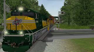 (MSTS/Open Rails) UP Stack goes through Rockford Road at Lasalle IL