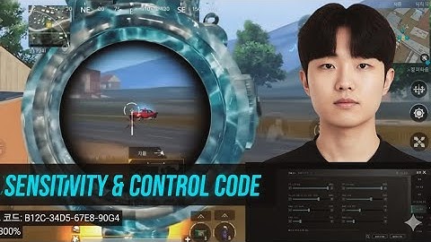 DK OSAL Korean Team 🇰🇷 MVP Sensitivity and Control Code 🤩 #pubgmobile #bgmi #esports 