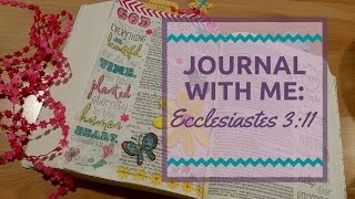 Bible Journaling: Ecclesiastes 3:11