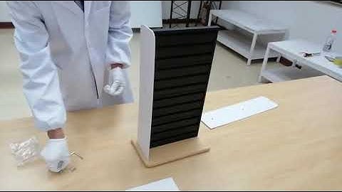 11561 Countertop Spinner Slatwall Rack Instructions