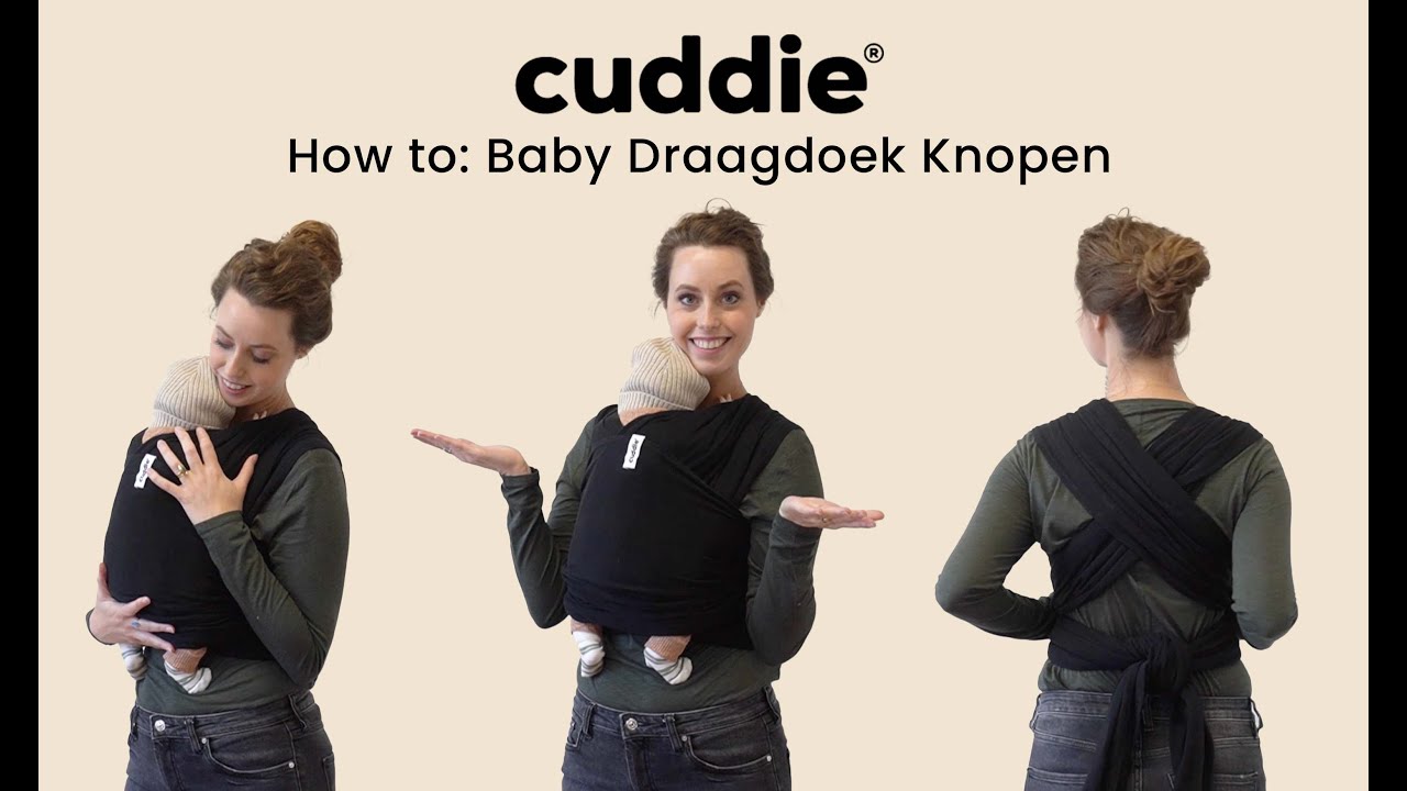 prins Wijden Document Baby Draagdoek Knopen met Cuddie - YouTube