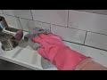 Asmr relaxing wiping kitchen surfaces no talking