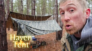 Solo Rainstorm Camping in My New Tent