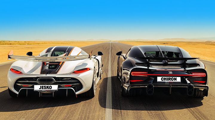 Koenigsegg Jesko v Bugatti Chiron Super Sport: DRAG RACE