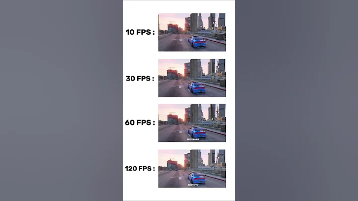 GTA 5 FPS Comparison 10 to 120 FPS #shorts #gta5