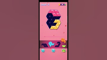 block triangle puzzle game mania level 3 #viral #shorts
