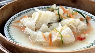 162. 在家复刻具有酒楼风味的姜葱牛百叶 - Steamed ginger and scallion beef tripe