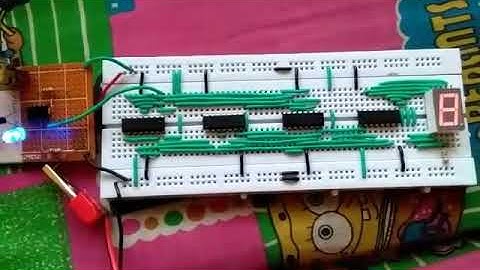 4-BIT SYNCHRONOUS UP-COUNTER USING 7-SEGMENT