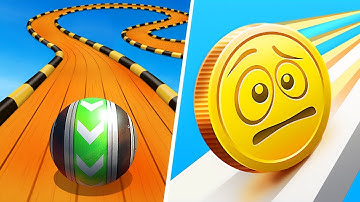 Sky Rolling Balls | Coin Rush  - All Level Gameplay Android,iOS   NEW APK BIG UPDATE