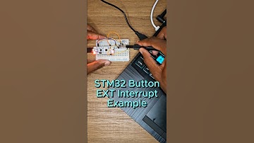 STM32 Button External Interrupt LED toggle example.  #stm32 #arduino #electronics