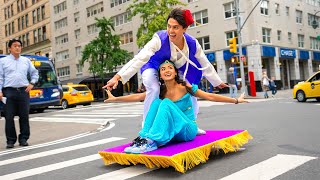 Aladdin Magic Carpet Prank in NYC