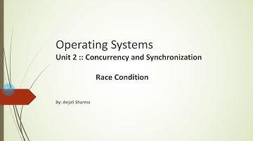 Part 1 : Race Condition | Synchronization | Concurrency Control | OS | Operating Systems