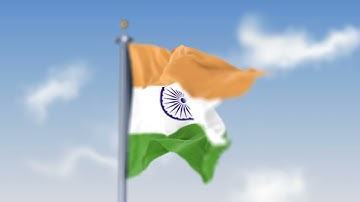 India Flag Waving Green Screen [HD] | Indian Flag Animation Loop | Tiranga Background Effect