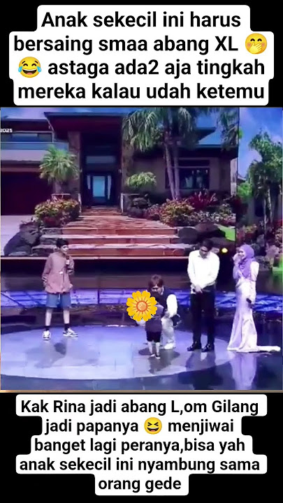 Be patient, Abang Onty, your uncle is very naughty😂#shorts #rinanose #gilangdirga #abangleslar