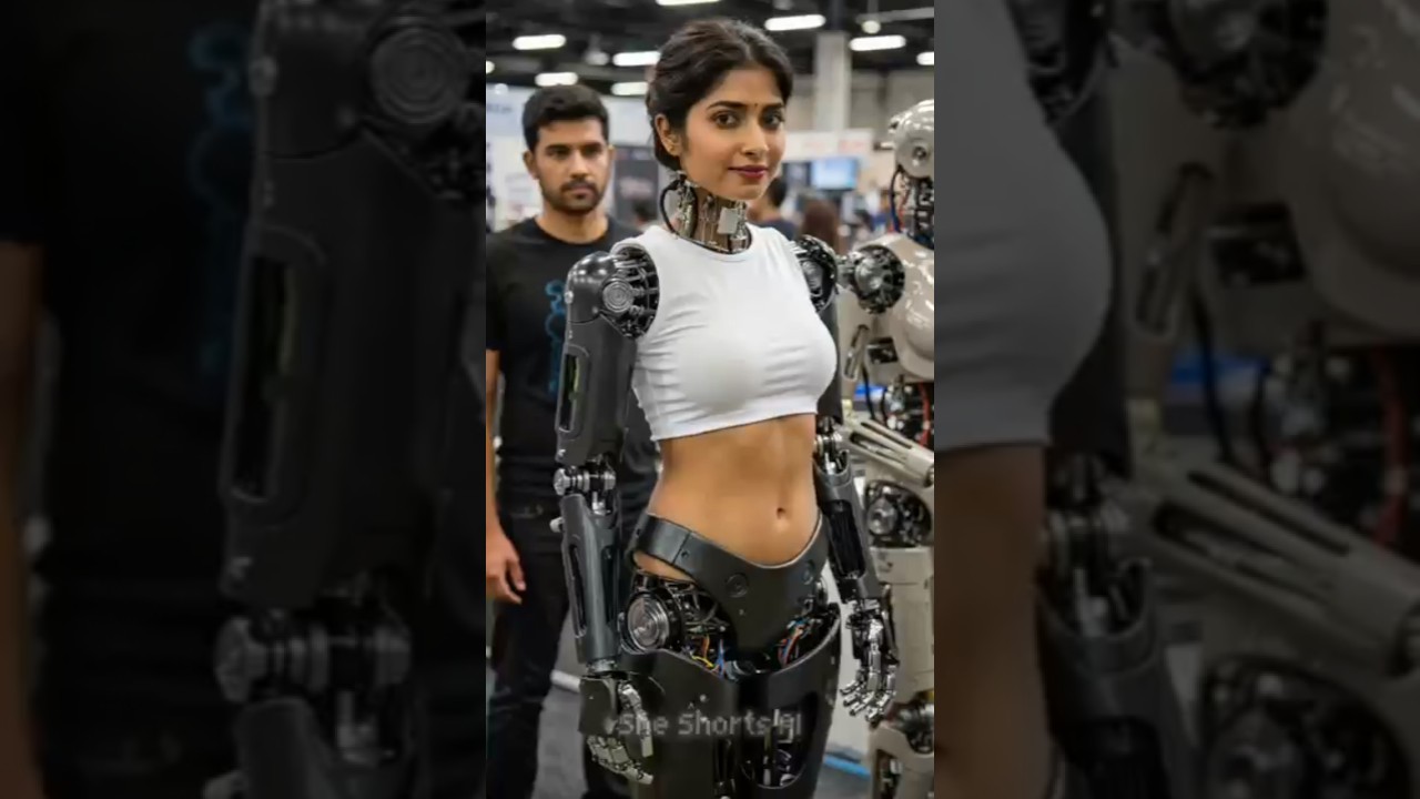 Gry tries out the newest girlfriend robot at the expo