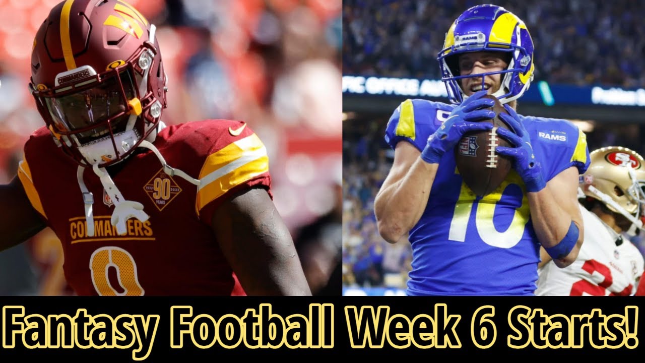 Who To Start Week 6 Running Backs Wide Receivers Fantasy Football Who To Start Week 6 Running Backs Wide Receivers Fantasy Football