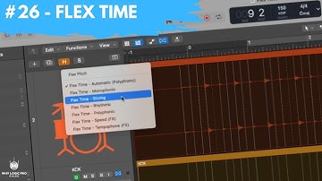 #26 - Flex Time for Simple Audio Editing in Logic (Newbie to Ninja - A Beginner