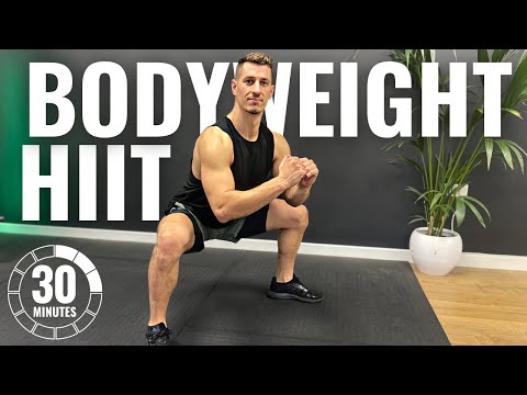 30min NO REPEAT BODYWEIGHT HIIT WORKOUT with Low Impact Beginner Modifications