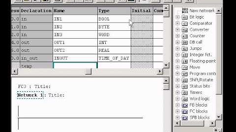 Use data types (PLC S7-300)