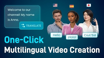 One-Click Multilingual Video Creation
