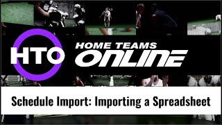 Schedule Import: Import a Schedule
