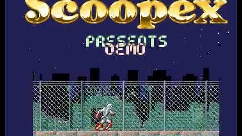 running man demo by scoopex for Amiga