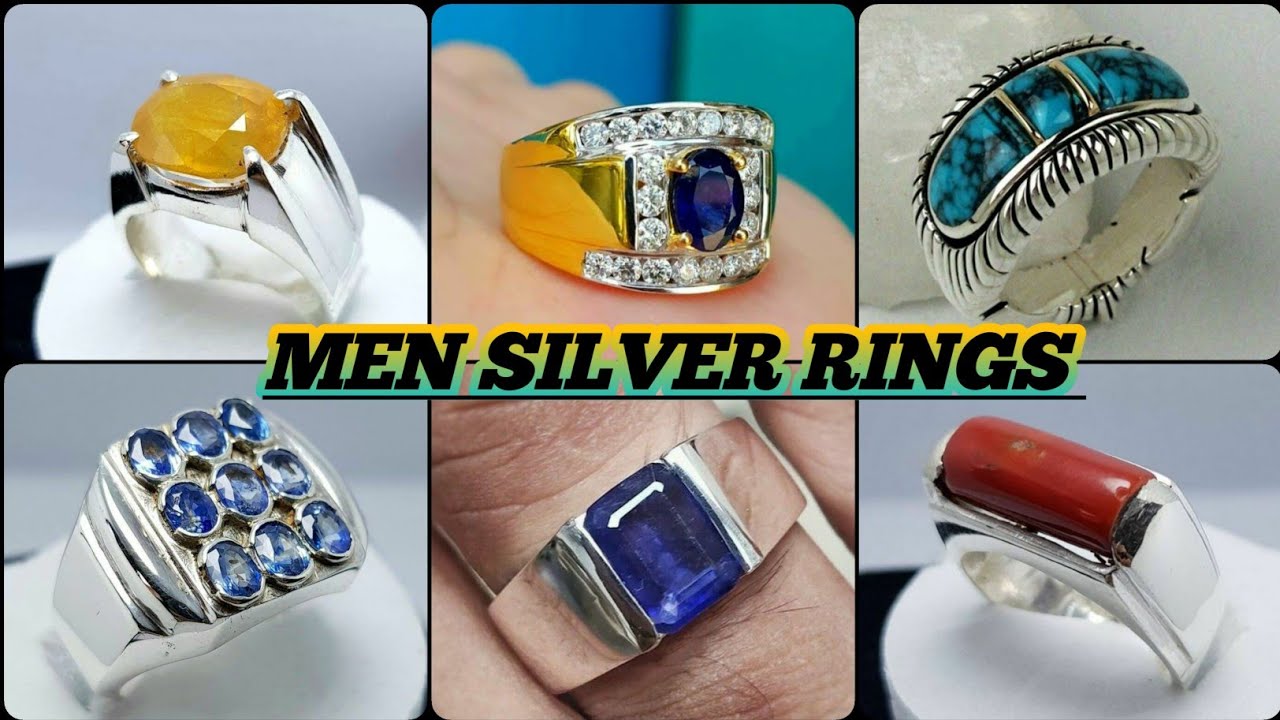 2. Silver Rings For men Latest Designs (चांदी का Rings) Chandi ki Rings  Latest Design |☎️7982031621 - YouTube