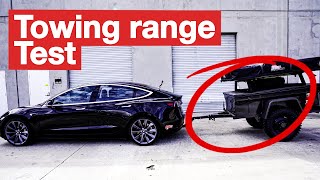 Tesla Model 3 Towing Range Test