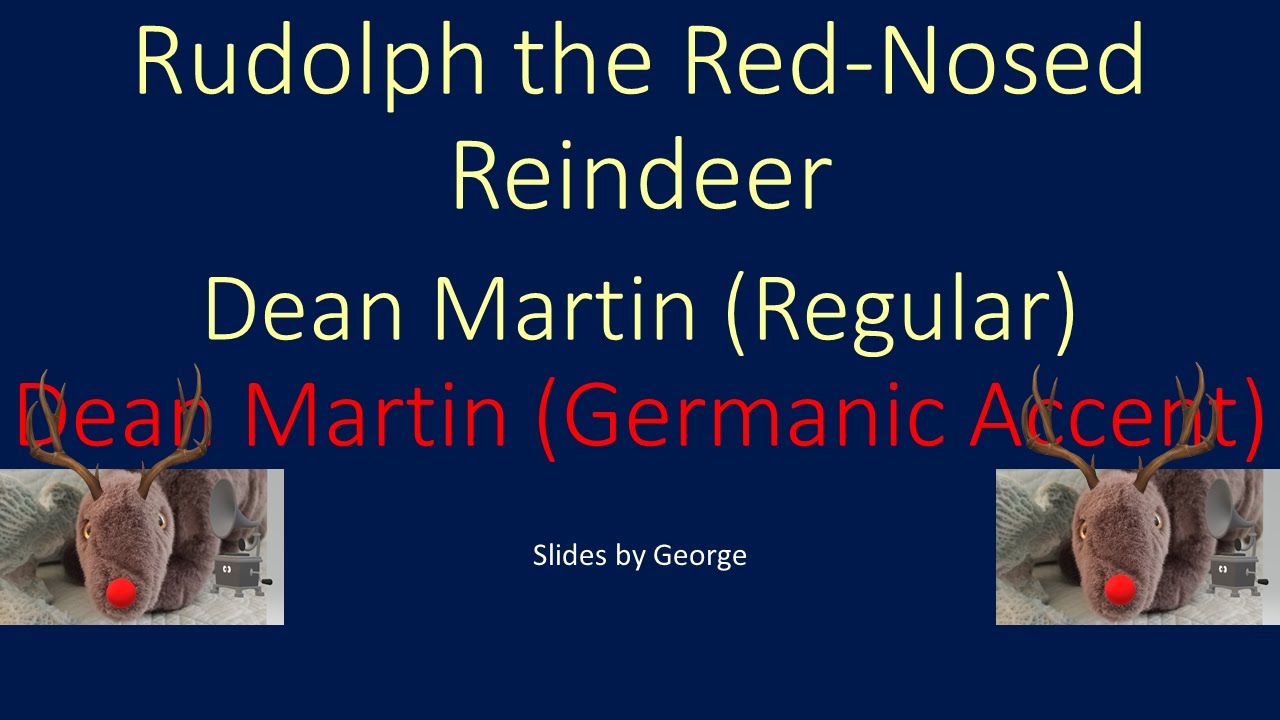 Dean Martin Rudolph the Red Nosed Reindeer karaoke - YouTube