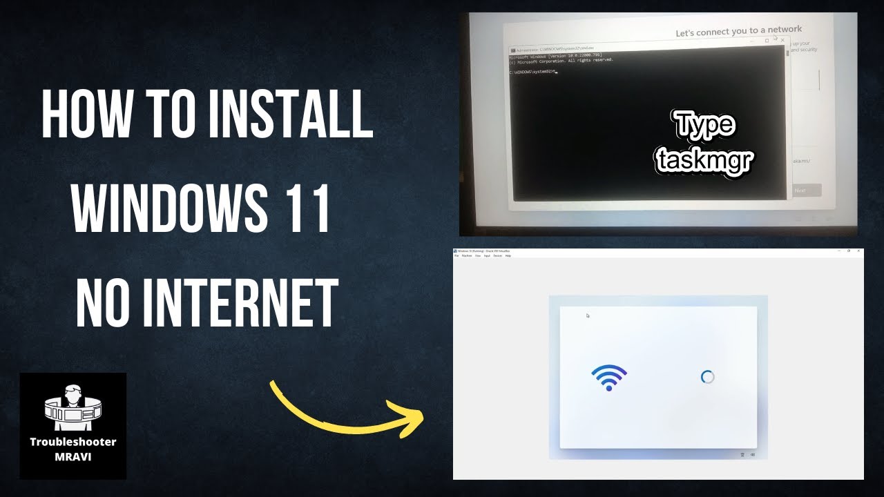 how to setup and install windows 11 without internet connection ...