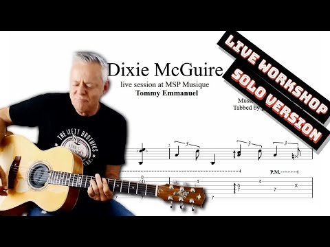 Dixie McGuire TAB (live) - fingerstyle guitar tab (PDF + Guitar Pro)