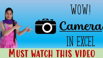 How to use the camera tool in excel | Amazing Excel Camera Tool | How to use Excel Camera