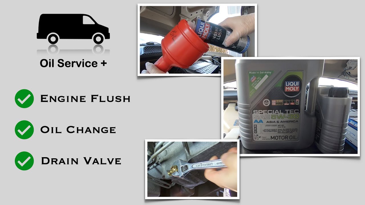 Oil Service Chevy Express Engine Flush Oil Change Fumoto Valve