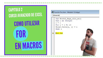 BUCLE FOR EN MACROS EXCEL!! ⭐🌟 Como utilizar el bucle FOR en Macros en Excel!!! ⭐🌟NO TE LO PIERDAS!