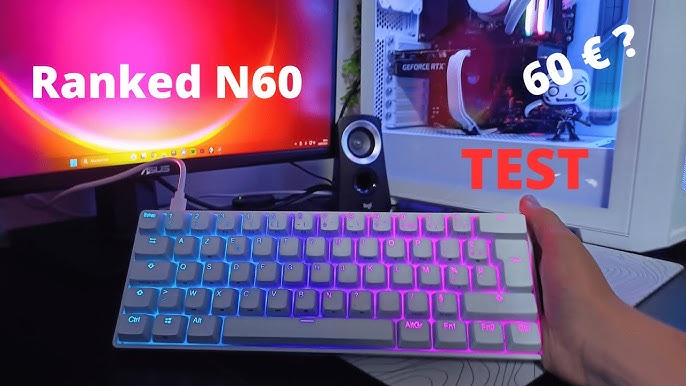 Ranked NOVA N60 - Gateron Pro Red Switches ASMR 