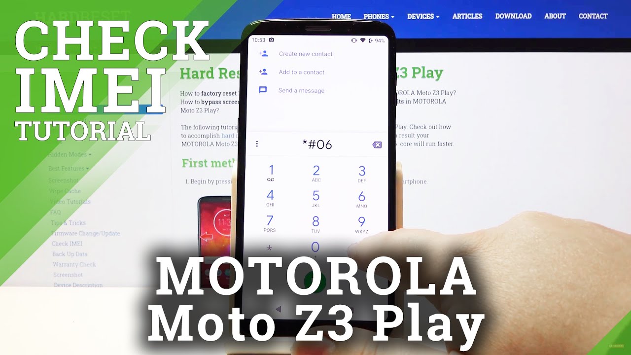 How to Check IMEI & SN in MOTOROLA Moto Z3 Play – Find IMEI