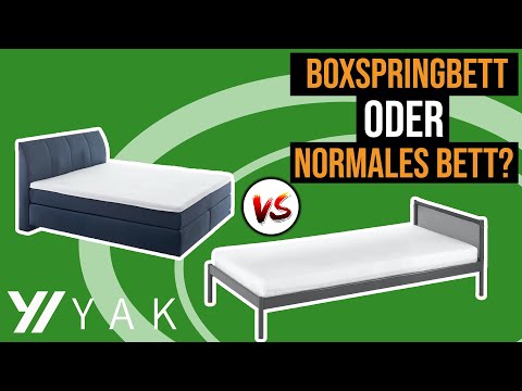 Boxspringbett oder normales Bett? Was ist besser? Unsere 6 Merkmale