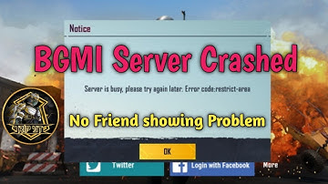 BGMI Server issue | Not Showing Friend List | Log In Problem