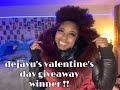 DEJAVU coat giveaway winner review !!