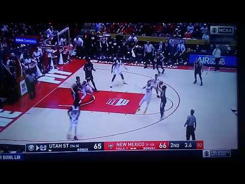 Utah State Game Winning Shot Against New Mexico By Abel Porter 