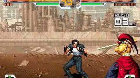 SNK vs. Capcom: Chaos - Kyo Kusanagi vs. Genjyuro Kibagami