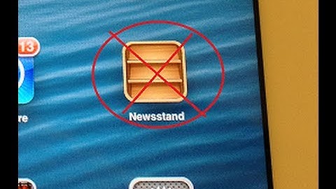 How to hide the NewsStand icon (no Jailbreak required)
