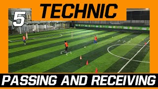 SOCCER / FOOTBALL PASSING AND RECEIVING WITH SUPPORT TRAINING