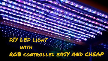 Aquarium light DIY RGB controlled LED | CHEAP and EASY | TUTORIAL.....................2K18