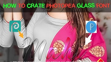 How To Create || New Photopea Stylish Glass Font || Step By Step || Badshah Editix .