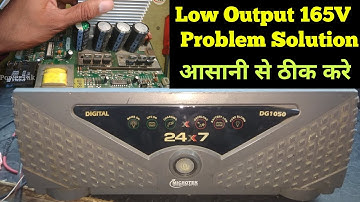 Microtek 24×7 DG1050 Low Output 160 Volt Fluctuation Problem Solution (PowerTak)