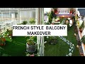 Small Balcony Makeover/french style Balcony Decoration